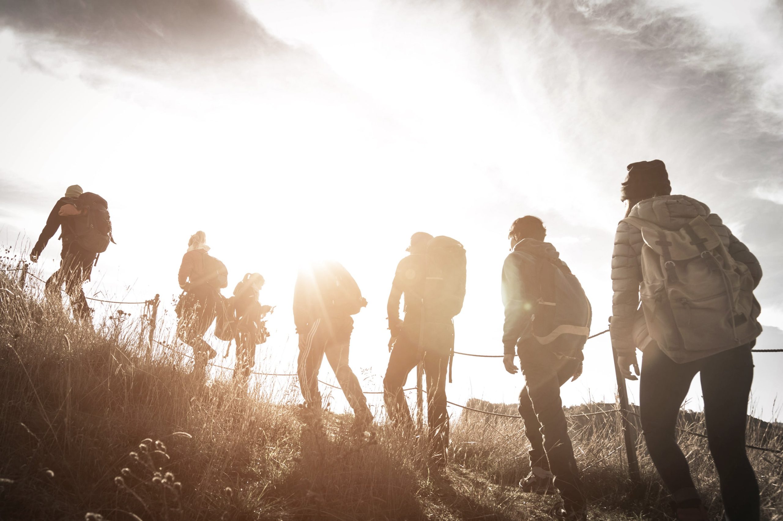 Group of People Hiking